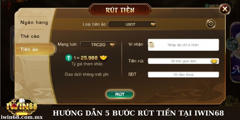 Hướng dẫn 5 bước rút đơn giản, nhanh chóng - Phương thức tiền ảo
