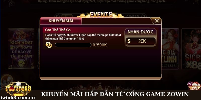 Review cổng game Zowin: Trải nghiệm trò chơi đỉnh cao 3 Sự kiện khuyến mãi mỗi ngày dành thành viên tham gia